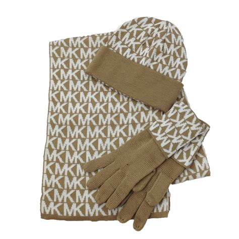 michael kors scarf gloves and hat set|More.